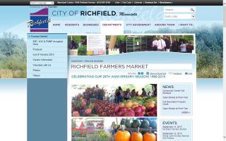 Richfield Farmers Market in Veterans Park