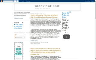 Organic or Bust - Blog